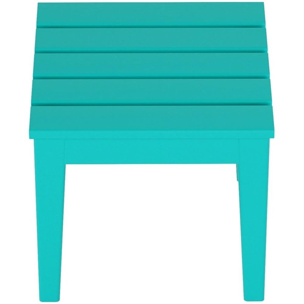 Small Weather Resistant Outdoor Side Table, Turquoise S484