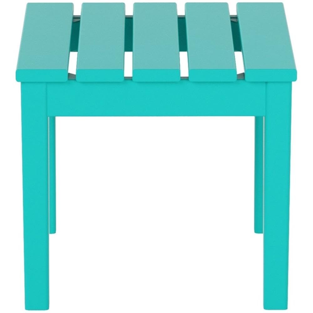 Small Weather Resistant Outdoor Side Table, Turquoise S484