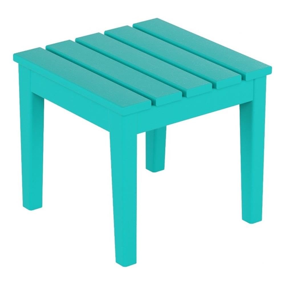 Small Weather Resistant Outdoor Side Table, Turquoise S484