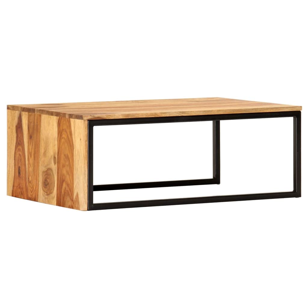 2 pcs Solid Sheesham Wood Nesting Tables N8435