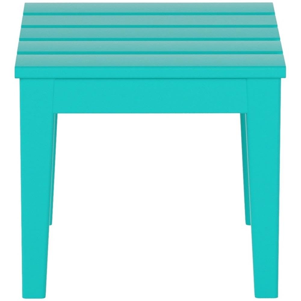 Small Weather Resistant Outdoor Side Table, Turquoise S484