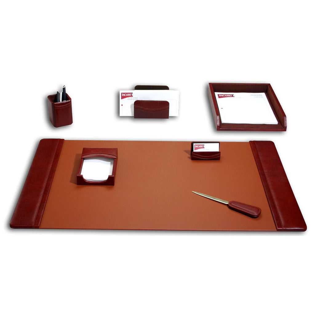 Leather 7-Piece Desk Set M543