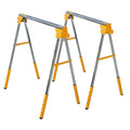 2 Pack Adjustable Steel Saw Horses 2600 Lbs R9783