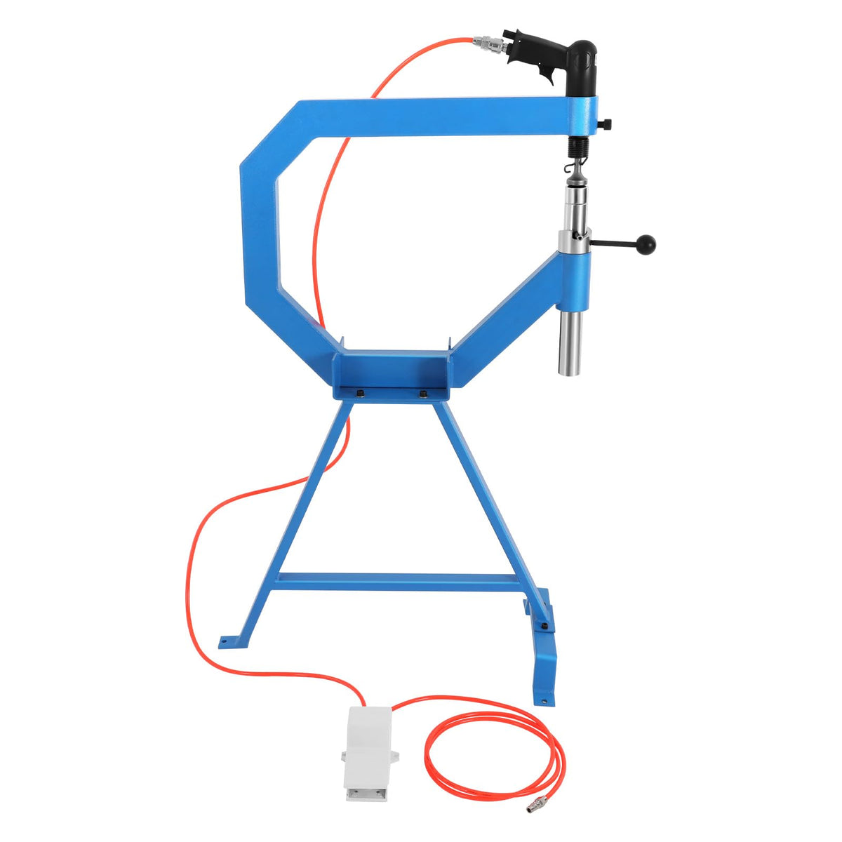 Pneumatic Planishing Hammer with 1" 2" 3" Anvil, Cast-Iron Stand, Pedal X62673