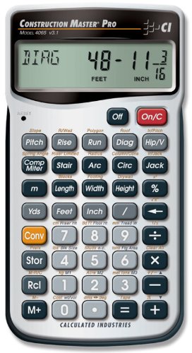11 digit Construction Calculator Gray R59737