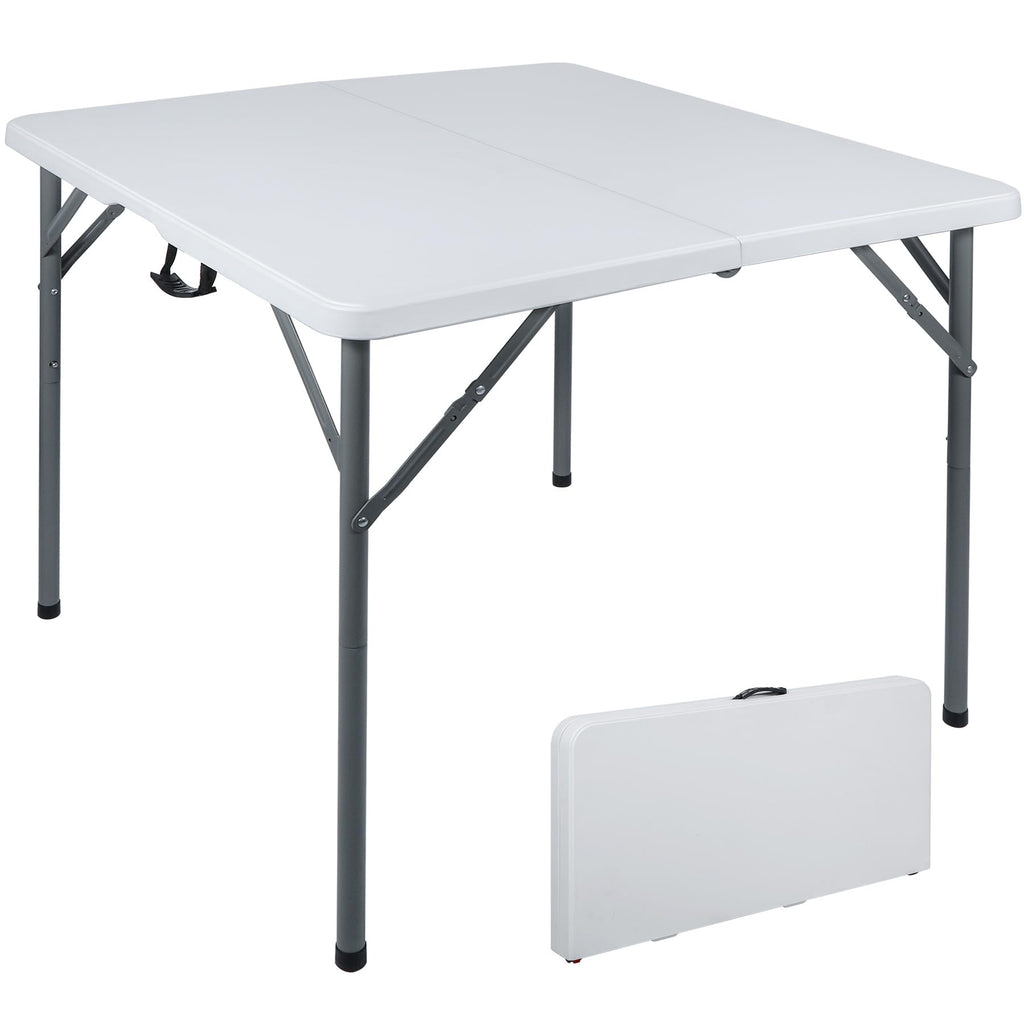 White Square Folding Card Table V20179
