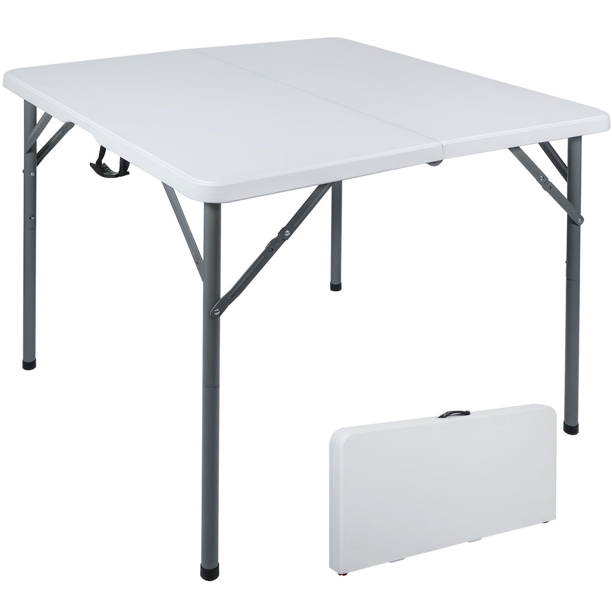White Square Folding Card Table V20179