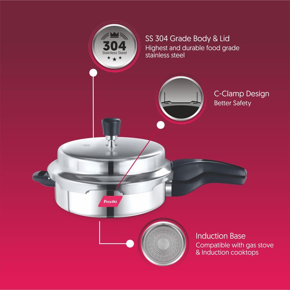Stainless Steel Pressure Pan, 3 Litres Z549