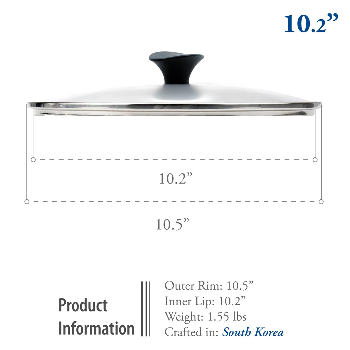 10.2 Inch Tempered Glass Lid X2880