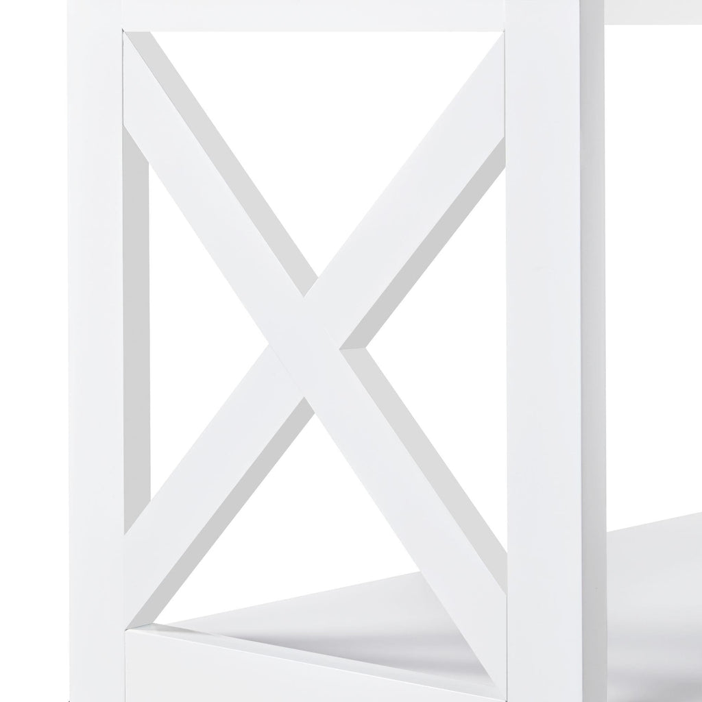 White 3-Tier Console Table G269906