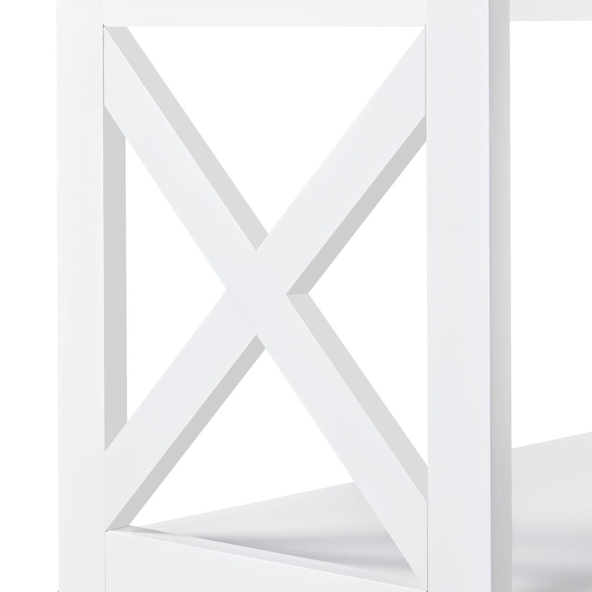 White 3-Tier Console Table G269906