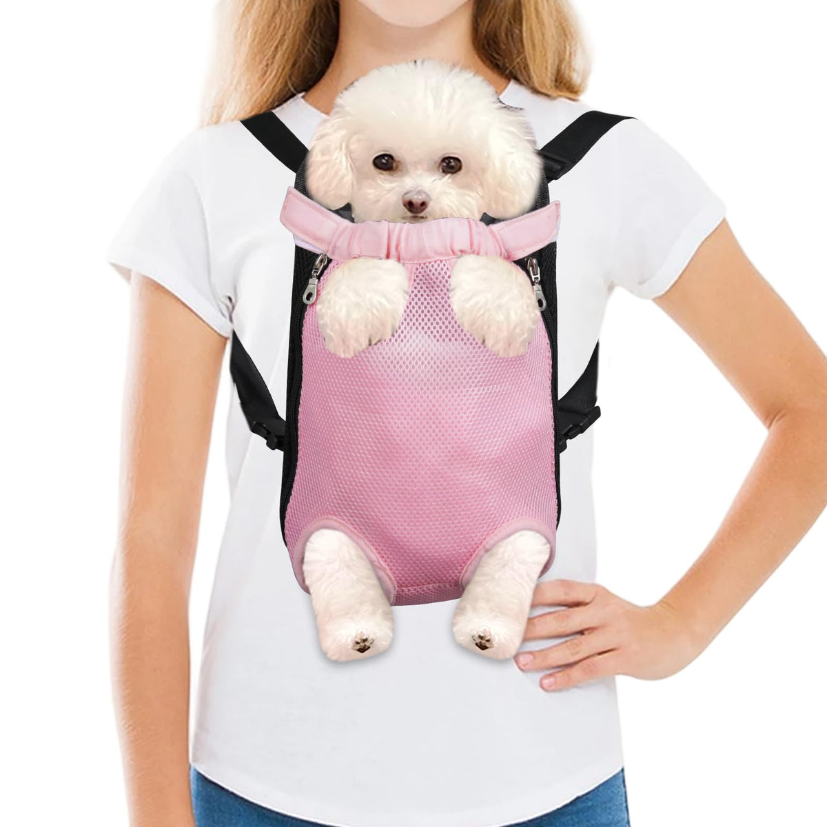 Dog Carrier Backpack Adjustable Pet Travel Bag Q904726