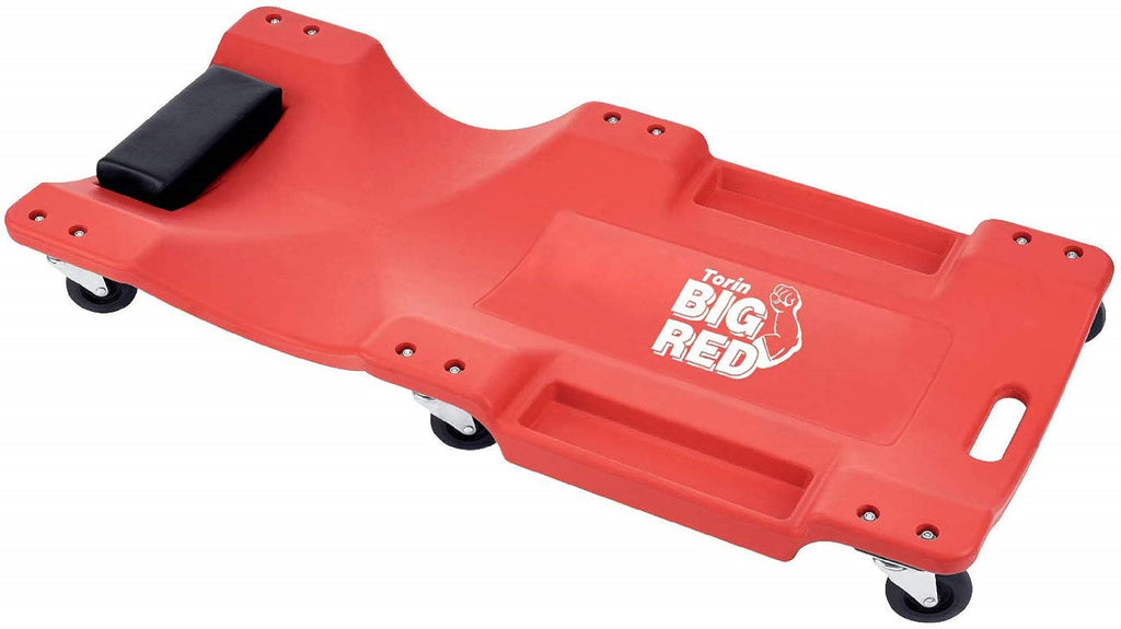 Rolling Garage Creeper with Padded Headrest and 6 Casters D5867