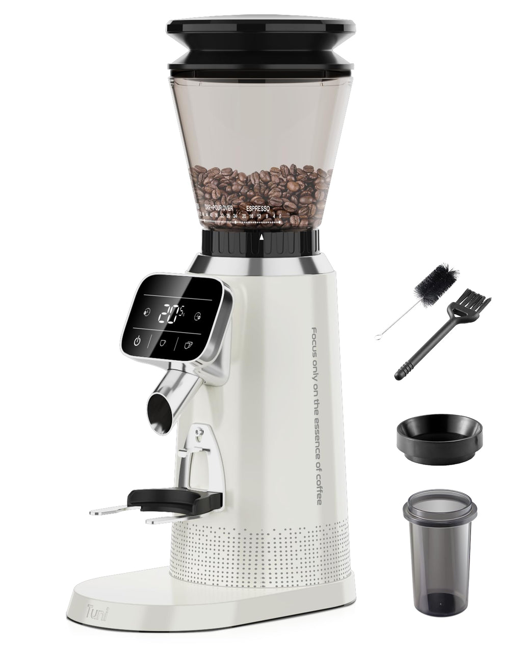 Conical Burr Coffee Grinder with 70 Grind Settings J715