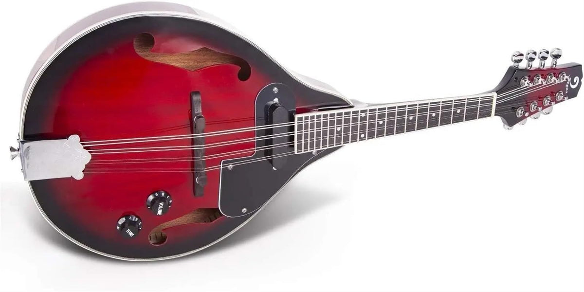 Red Sunburst Mahogany Wood Acoustic Electric Mandolin G9125