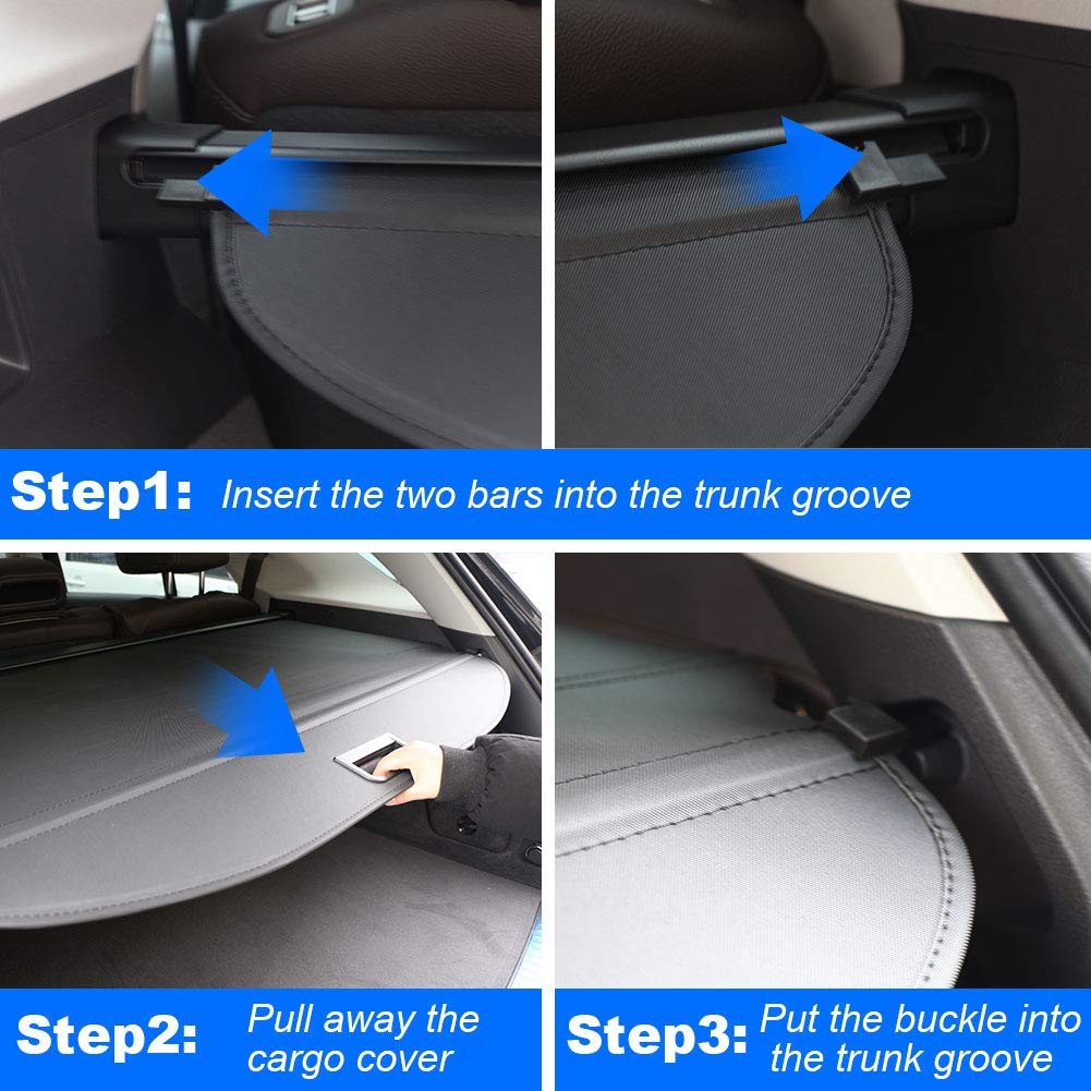 Cargo Cover for Nissan X-Trail Rogue 2014-2020 Rear Trunk Shade U6465