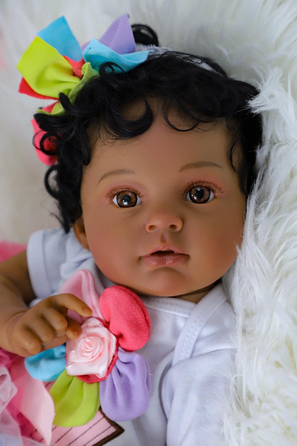 Black 20 Inch Reborn Baby Doll U928