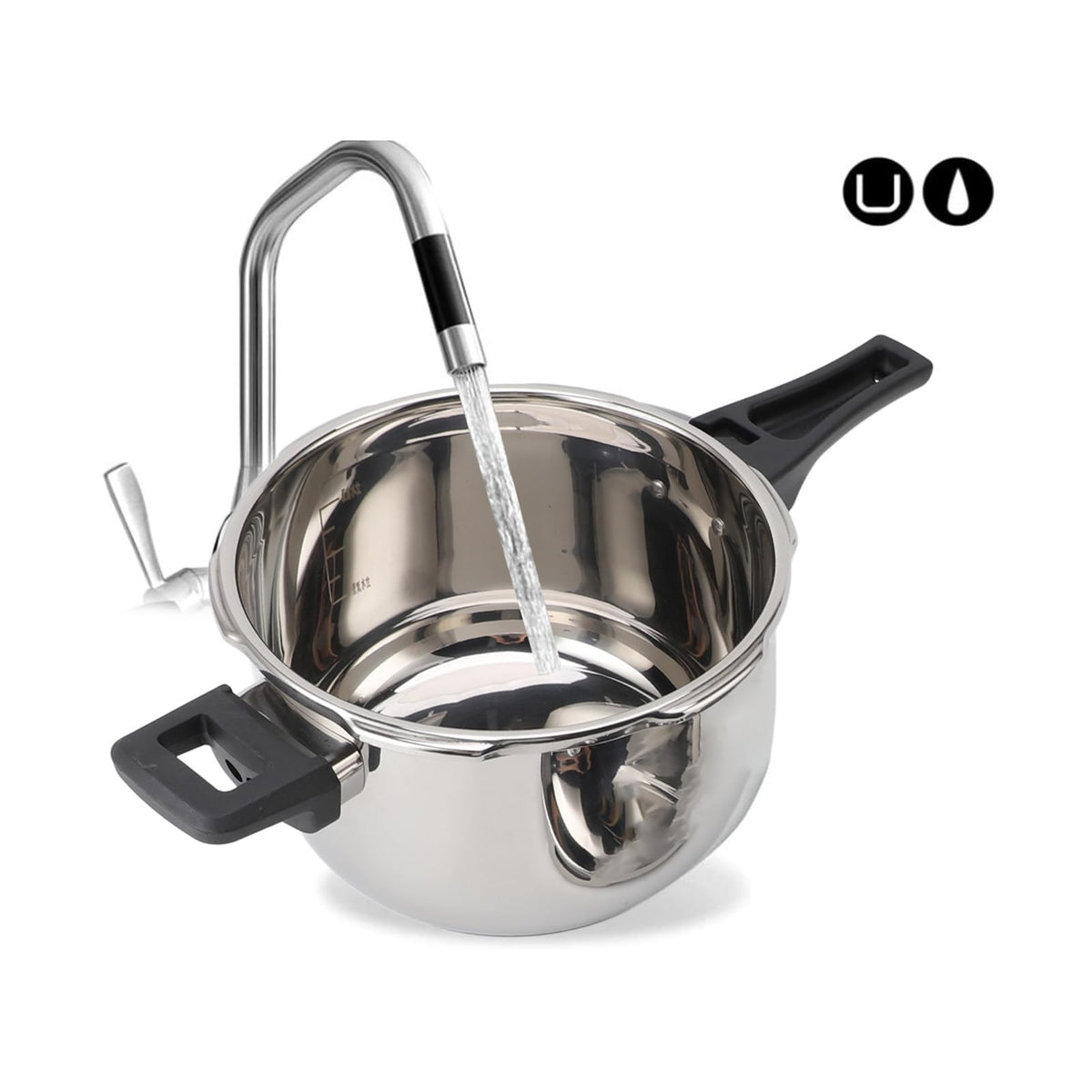 Stainless Steel 3L Non Stick Pressure Cooker M3281