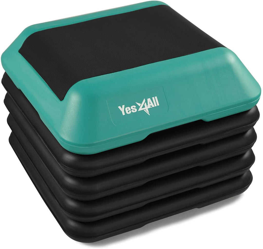 Adjustable Aerobic Step Platform with Stackable Risers J592977