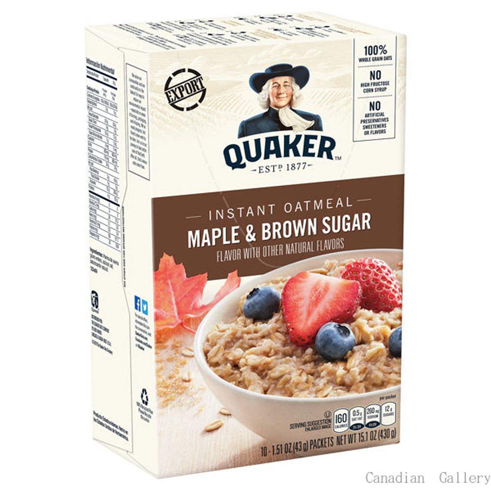 Instant Oatmeal Maple & Brown Sugar Pack of 6 M1573