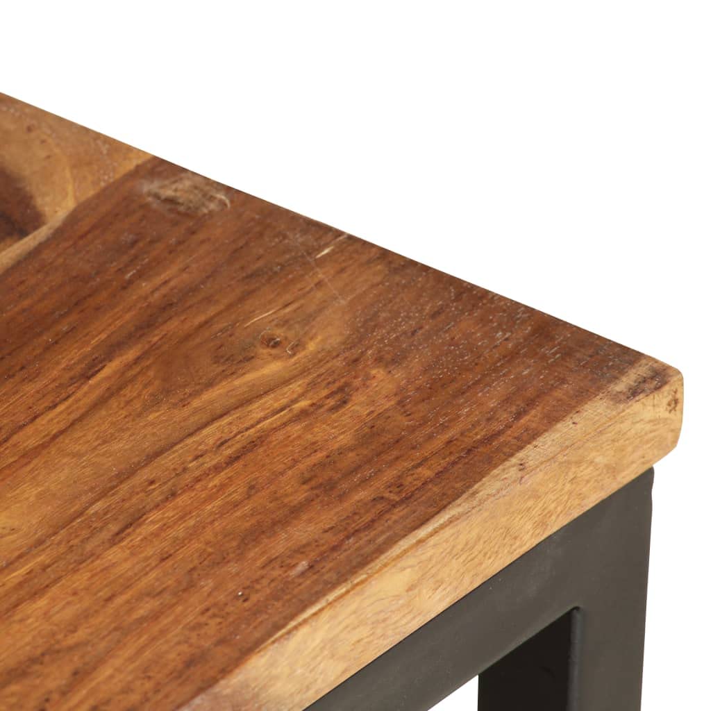 2 pcs Solid Sheesham Wood Nesting Tables N8435