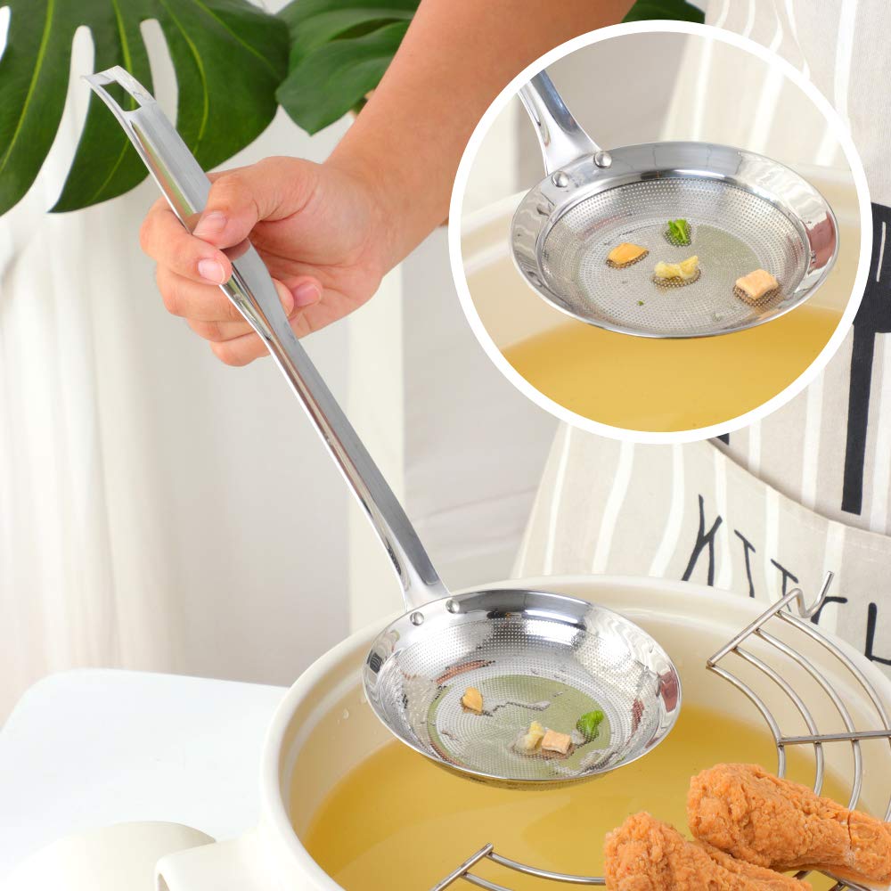 Set of 2 Fine Mesh Stainless Steel Strainers with Long Handle E734