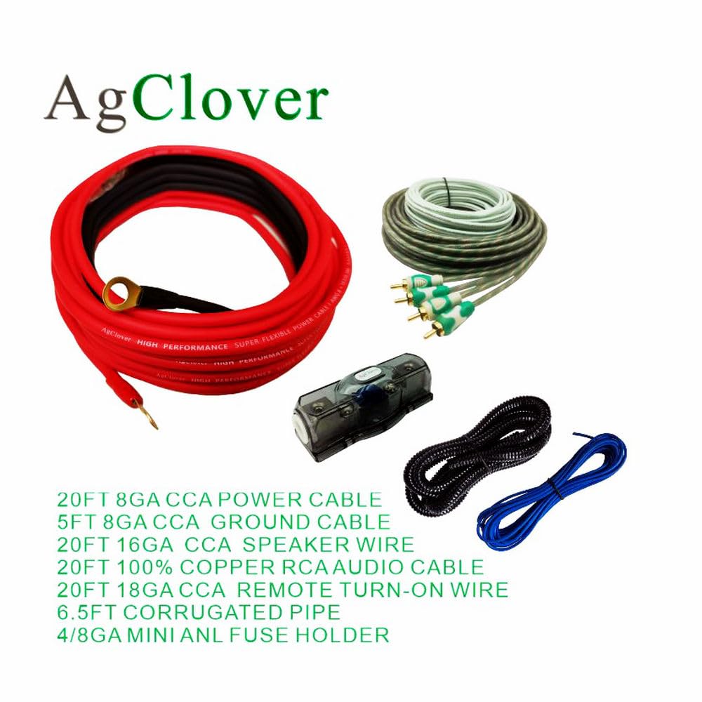 8 Gauge CCA Amplifier Wiring Kit 800W R43065