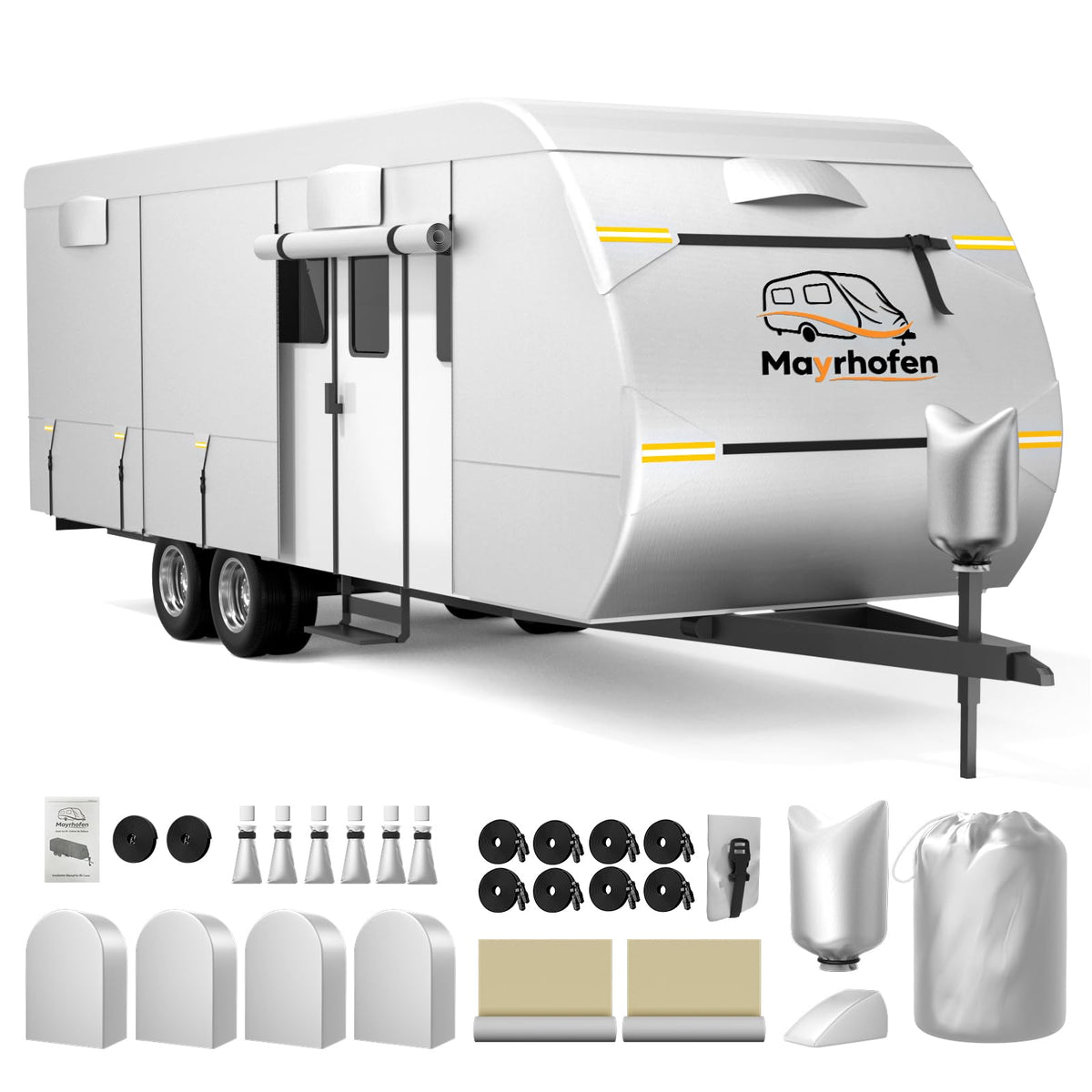 14-16ft 6 Layers 600D Oxford Waterproof RV Cover Q977108