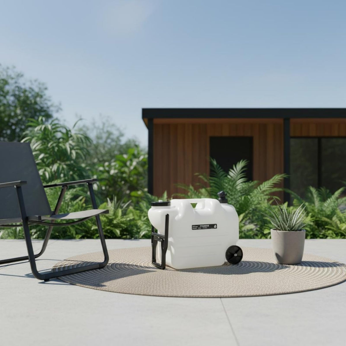 Portable Water Dispenser with Faucet Wheels Large Capacity U99063
