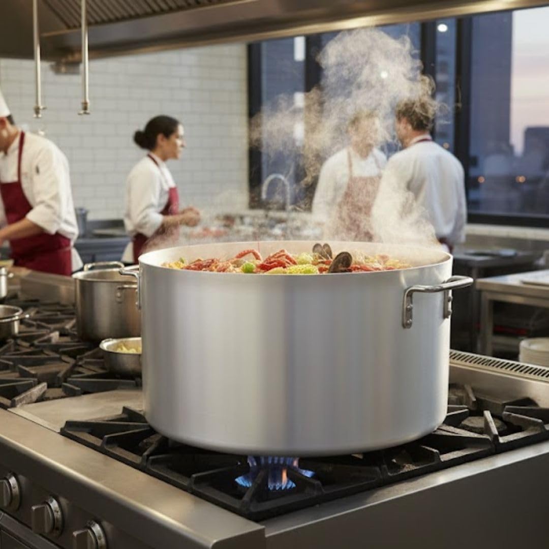 60 Qt Aluminum Sauce Pot 4 mm Thick A870023