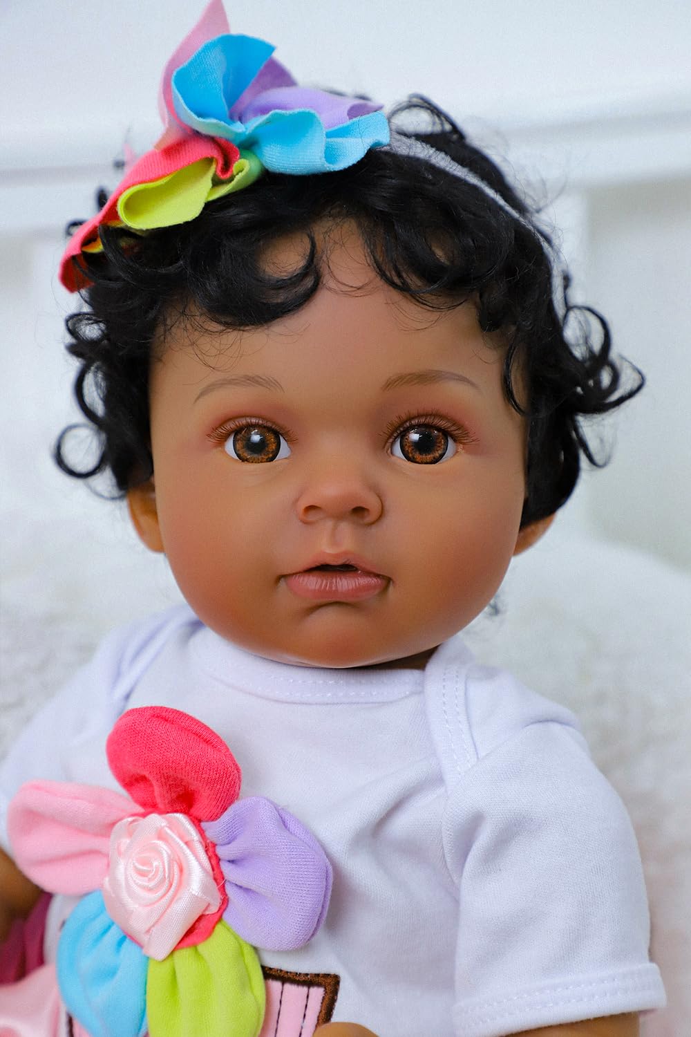 Black 20 Inch Reborn Baby Doll U928