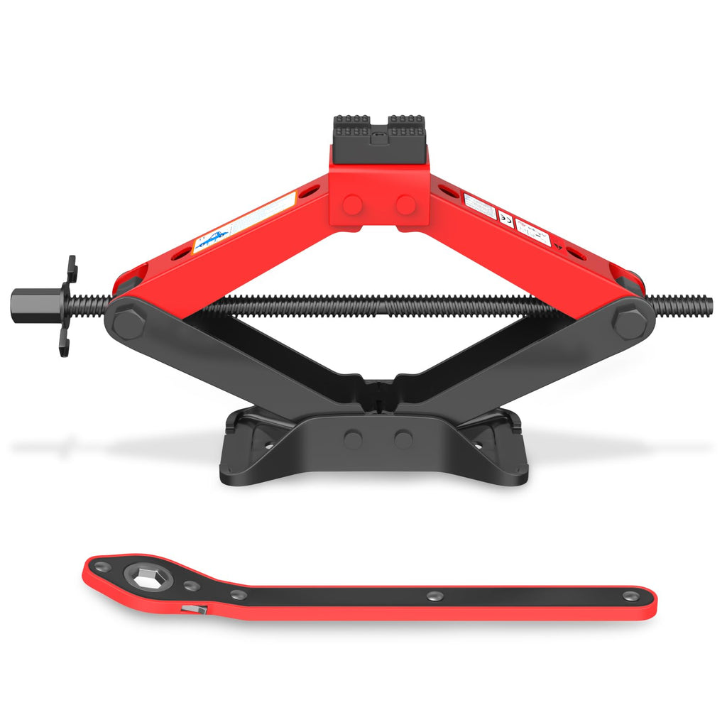 3 Ton Heavy Duty Scissor Jack with Ratchet Wrench J739