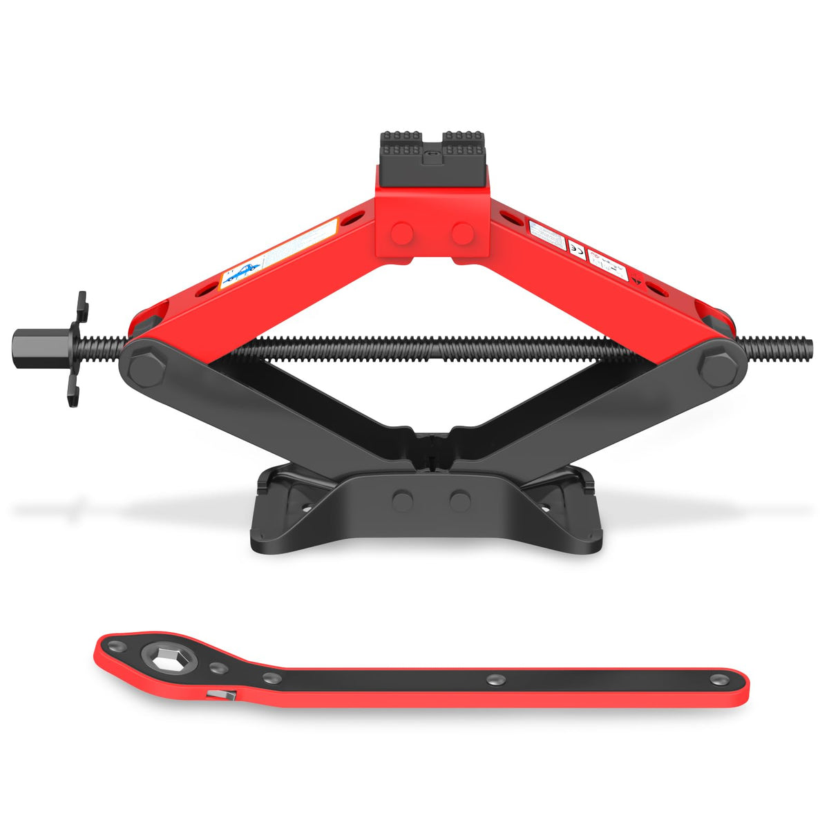 3 Ton Heavy Duty Scissor Jack with Ratchet Wrench J739