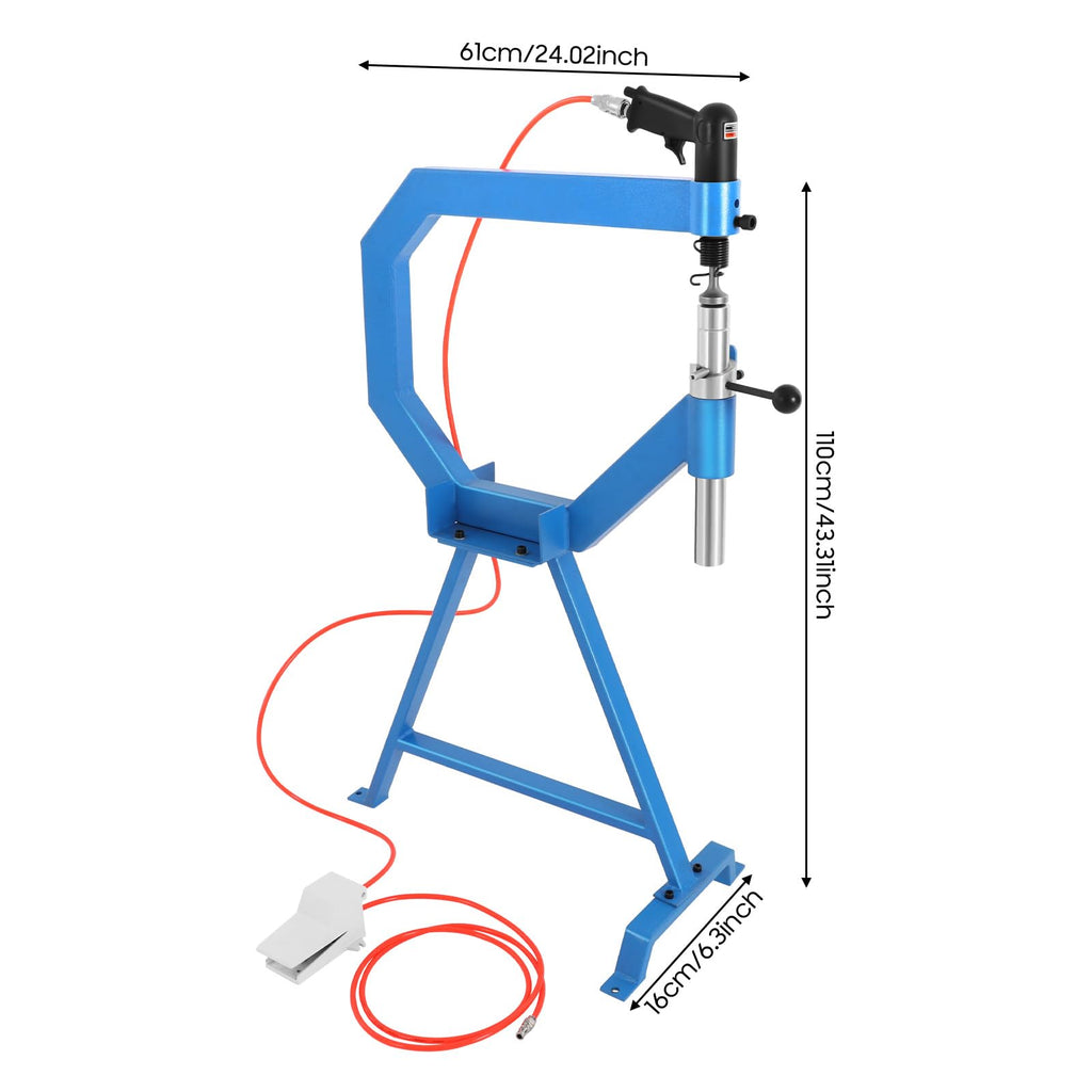 Pneumatic Planishing Hammer & Metal Shrinker Stretcher Kit J209