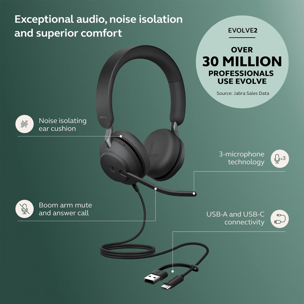 Wired Stereo Noise-Cancelling Headset K688