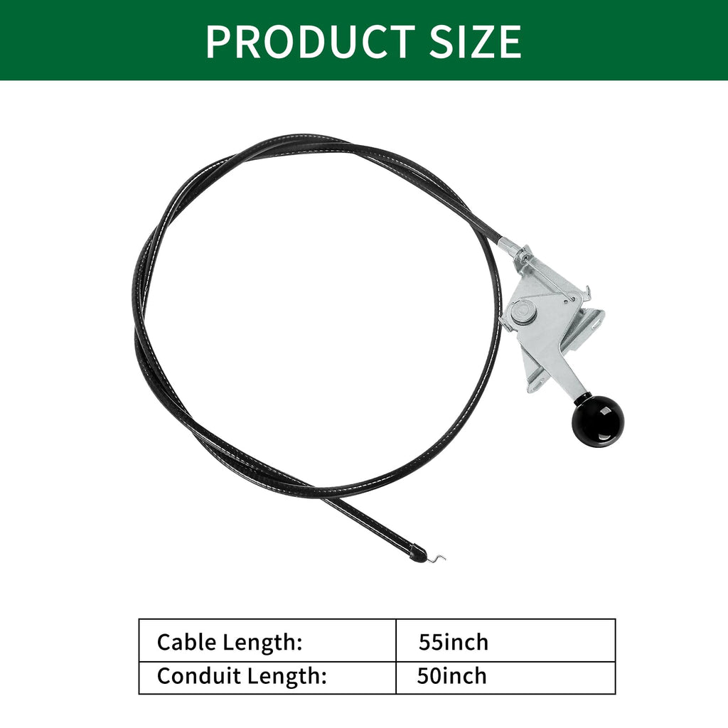 Throttle Control Cable 52-1/2" Cable Length & 50" Conduit Length Z4199
