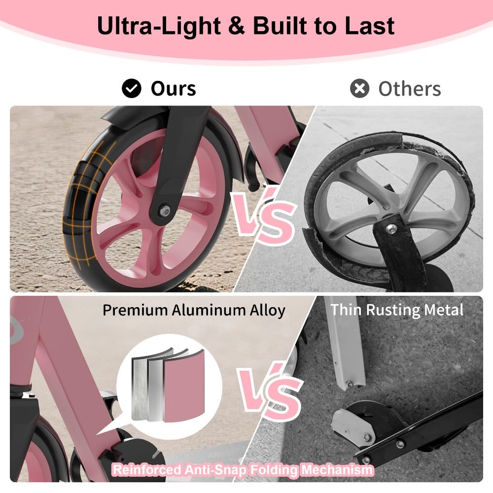 Lightweight Foldable Kick Scooter with Carry Strap I51299