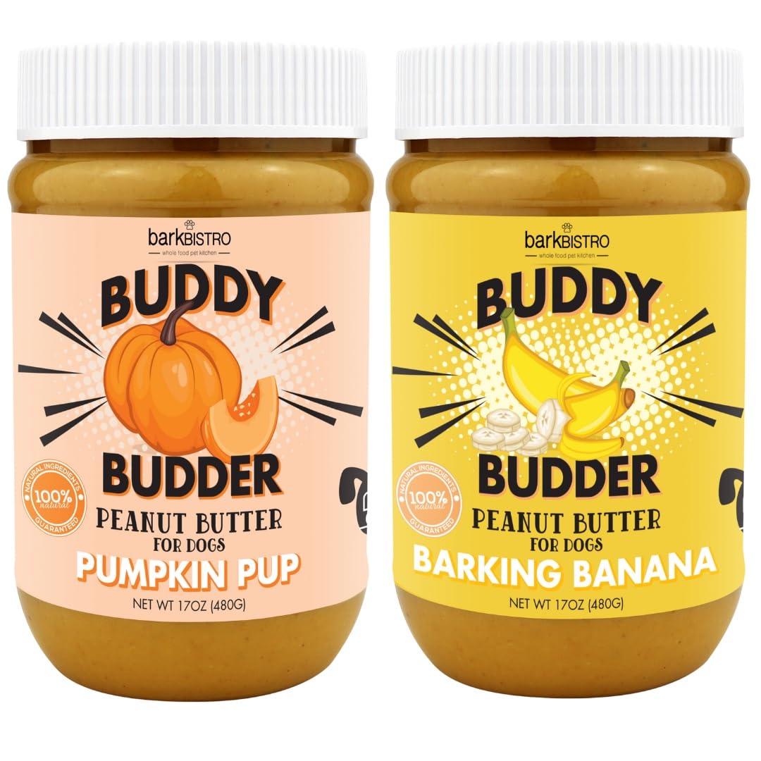 100% All Natural Dog Peanut Butter Set of 2 17oz J299