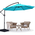 10FT Cantilever Umbrella with Base and Weights Bag Y983