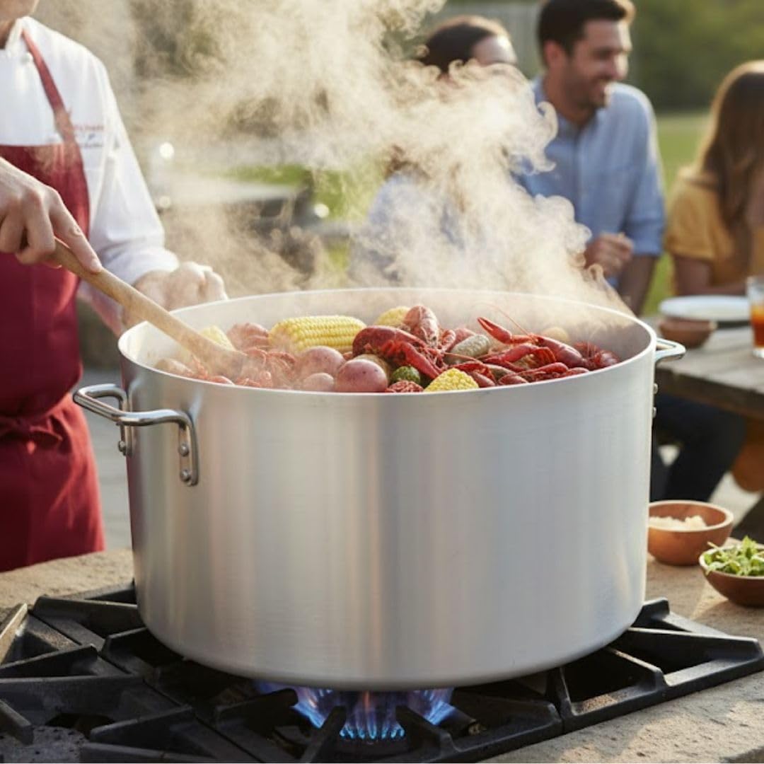 60 Qt Aluminum Sauce Pot 4 mm Thick A870023