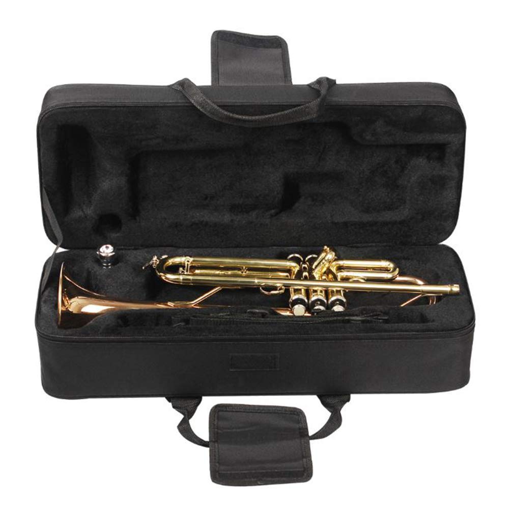Lightweight Trumpet Case with Side Pocket and Strap Black B739083
