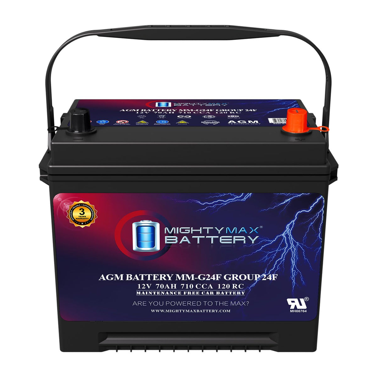 12V 70Ah AGM Replacement Battery Y878185