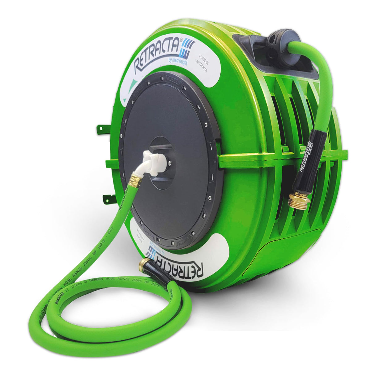 60 Ft Heavy Duty Retractable Garden Hose Reel with Swivel Bracket K277940