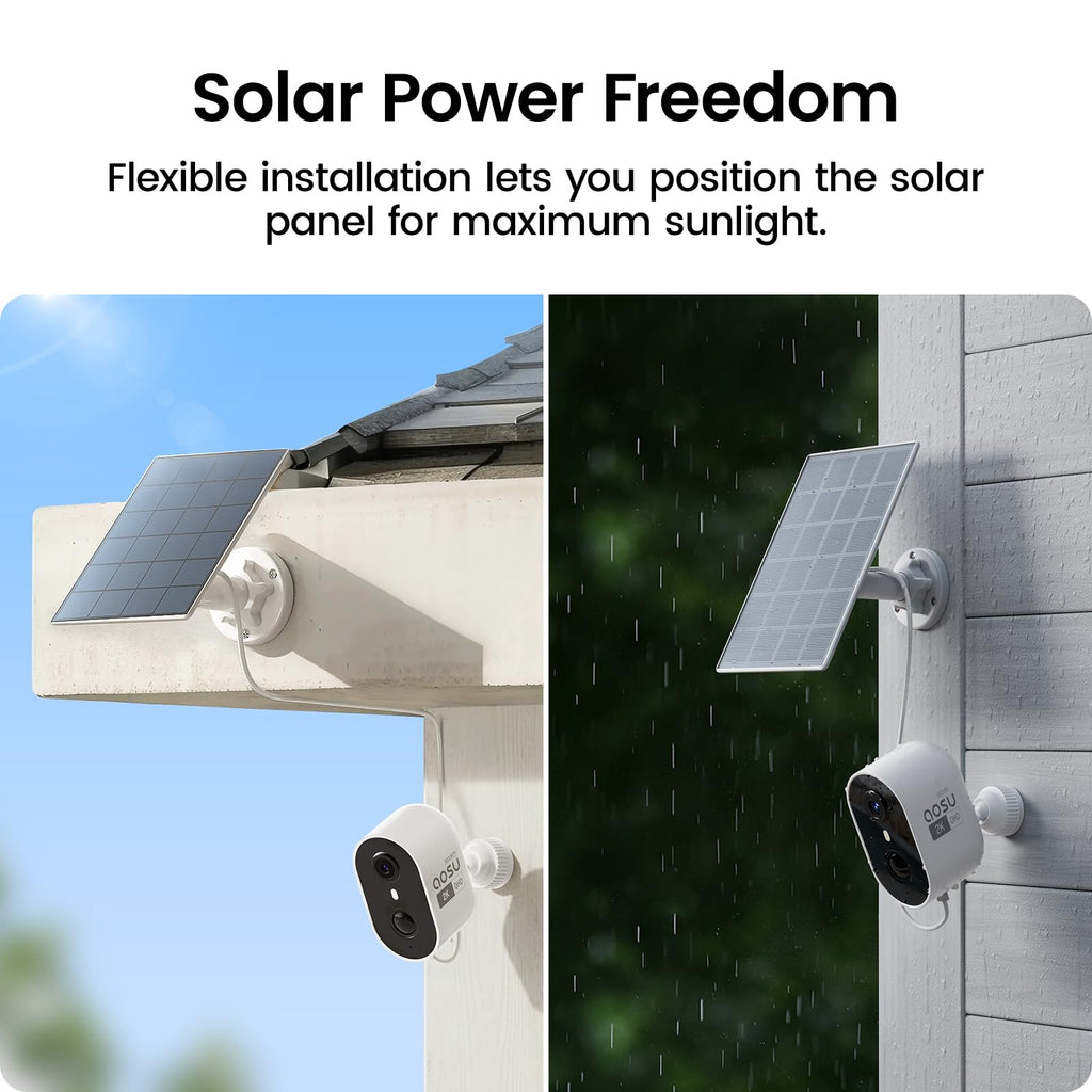2K Solar Security Cameras Wireless Outdoor System O531339