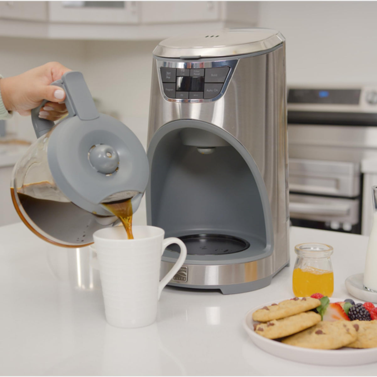 12-Cup Programmable Drip Coffee Maker with Glass Pot G578448