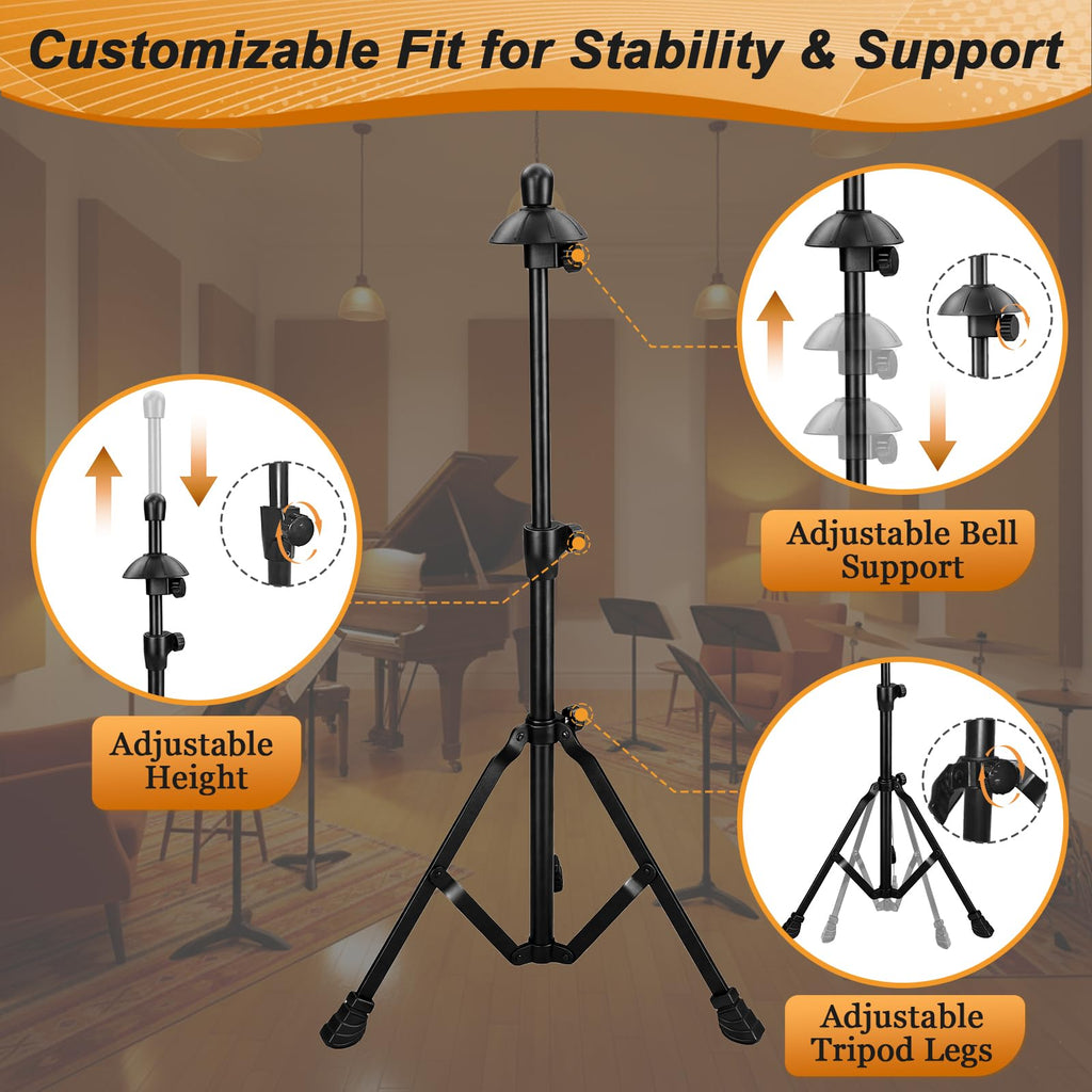 Adjustable Height Retractable Trombone Stand U61233