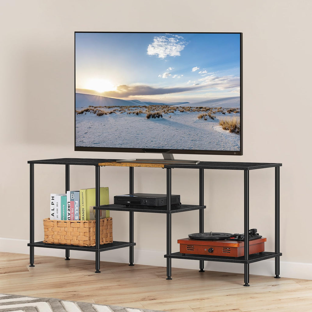 50 inch 3 Tier TV Stand with Storage Shelves Q922