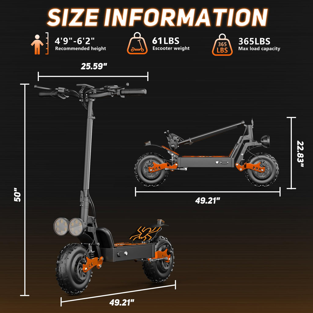 800W Motor 25 Miles Long Range Electric Scooter K1271