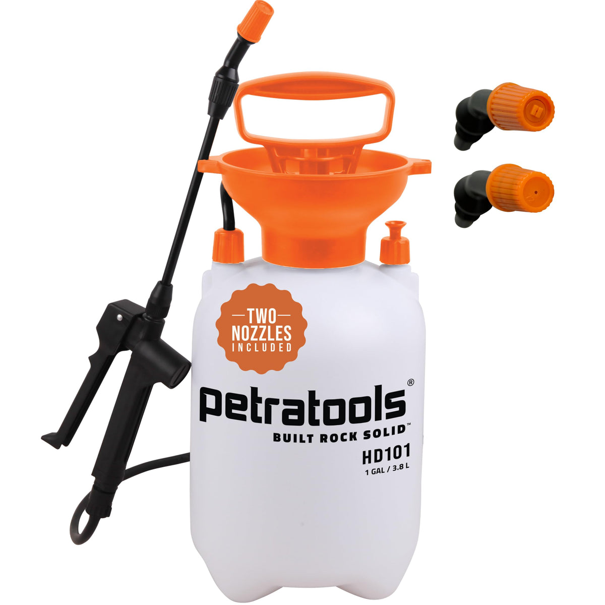 1 Gallon Garden Pump Sprayer with 52-in Hose & 2 Nozzles B335