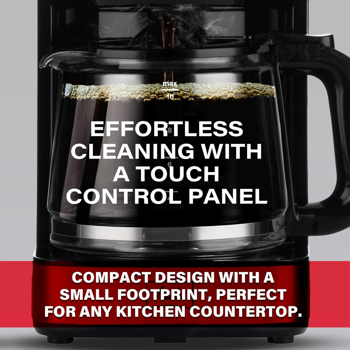 Glass Drip Coffee Maker with 10 Cup Carafe A9870